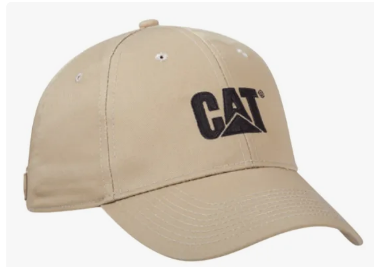 GORRO JOCKEY CATERPILLAR BEIGE HOMBRE CAT ORIGINAL - 1