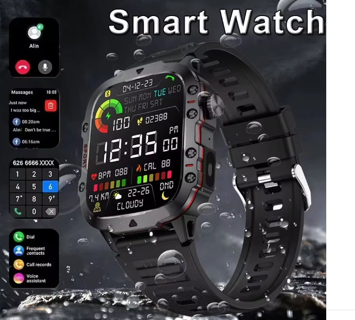RELOJ INTELIGENTE LAXASFIT H11 SMARTWATCH HOMBRE MULTIFUNCION - 2