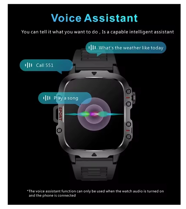 RELOJ INTELIGENTE LAXASFIT H11 SMARTWATCH HOMBRE MULTIFUNCION - 3