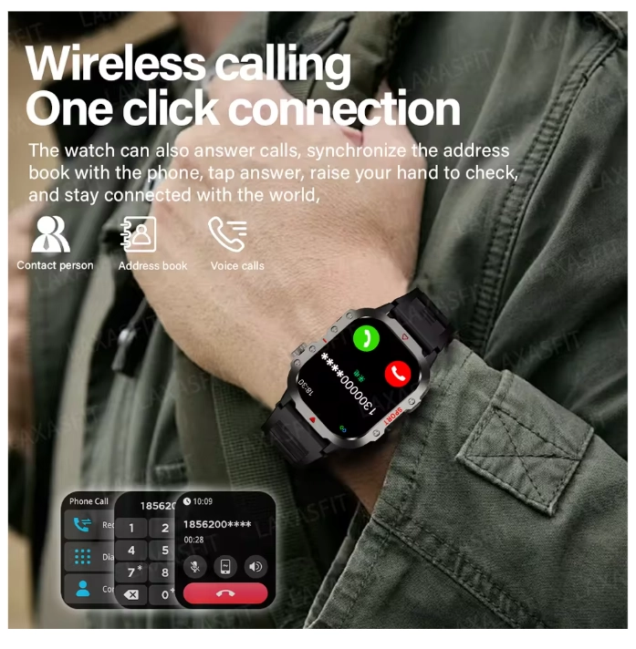 RELOJ INTELIGENTE LAXASFIT H11 SMARTWATCH HOMBRE MULTIFUNCION - 5
