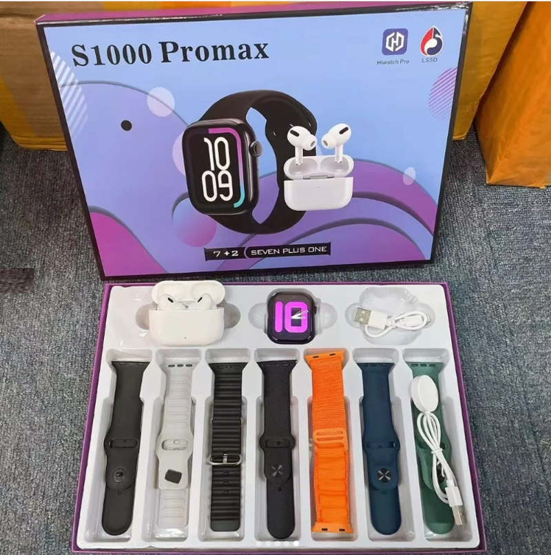 SMARTWATCH RELOJ PROMAX SERIES 10 CON AUDIFONO Y 7 CORREAS - 4