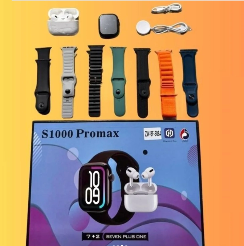 SMARTWATCH RELOJ PROMAX SERIES 10 CON AUDIFONO Y 7 CORREAS - 6