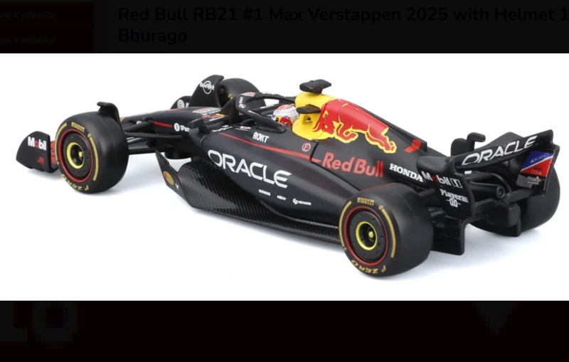 RED BULL RB21 VERSTAPPEN 2025 ESCALA 1/43 BBURAGO DE LUJO - 3
