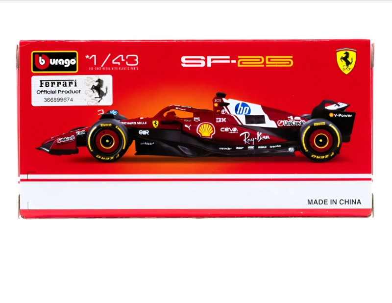 AUTO F1 FERRARI SF-25 2025 #44 HAMILTON ESCALA 1:43 BBURAGO - 7