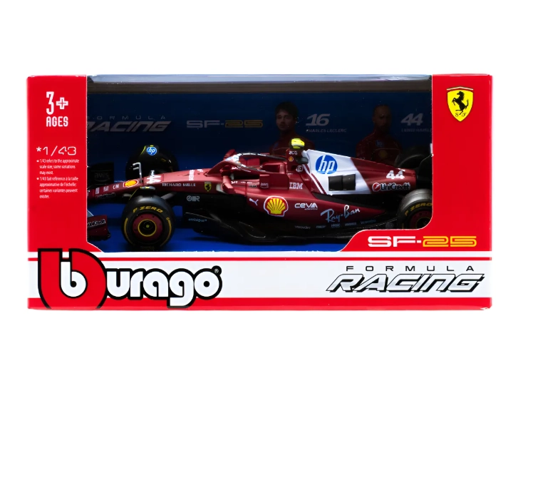 AUTO F1 FERRARI SF-25 2025 #44 HAMILTON ESCALA 1:43 BBURAGO - 8