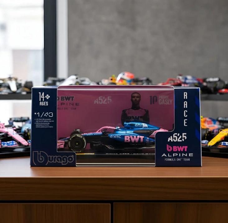 F1 BWT ALPINE A525 #10 GASLY ESCALA 1/43 BBURAGO DE LUJO - 2