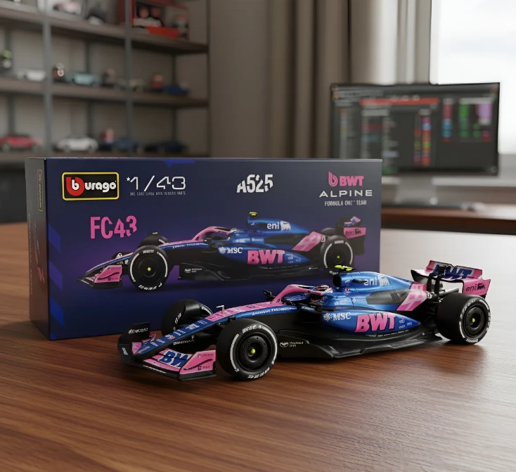 F1 BWT ALPINE A525 #10 GASLY ESCALA 1/43 BBURAGO DE LUJO - 4