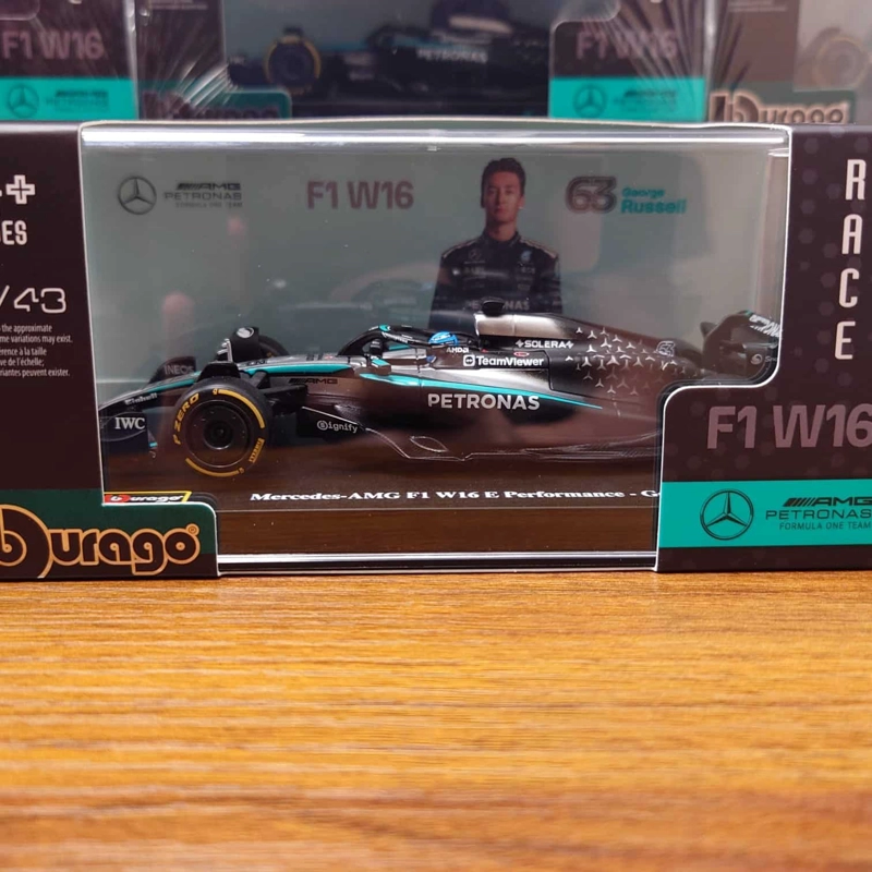 MERCEDES BENZ W16 #63 RUSSELL 1/43 BBURAGO ORIGINAL DE LUJO - 5
