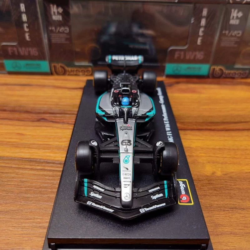 MERCEDES BENZ W16 #63 RUSSELL 1/43 BBURAGO ORIGINAL DE LUJO - 6