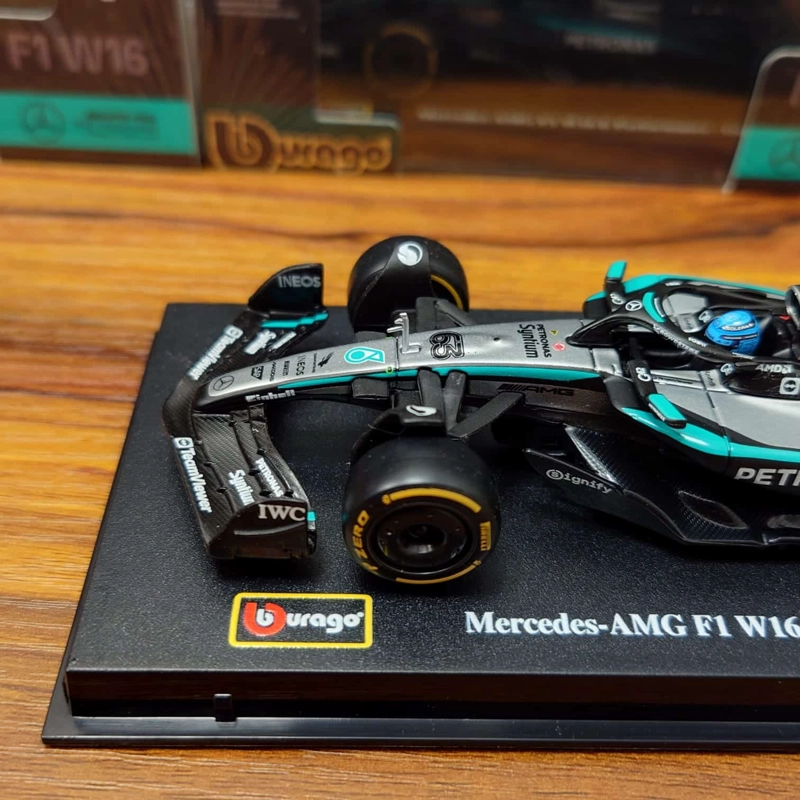 MERCEDES BENZ W16 #63 RUSSELL 1/43 BBURAGO ORIGINAL DE LUJO - 8