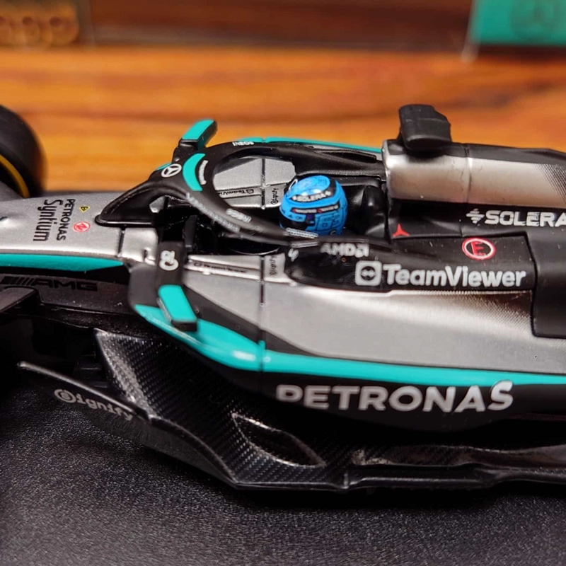 MERCEDES BENZ W16 #63 RUSSELL 1/43 BBURAGO ORIGINAL DE LUJO - 9