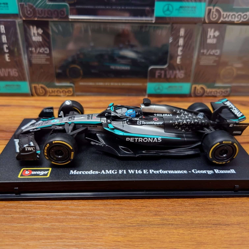 MERCEDES BENZ W16 #63 RUSSELL 1/43 BBURAGO ORIGINAL DE LUJO - 10
