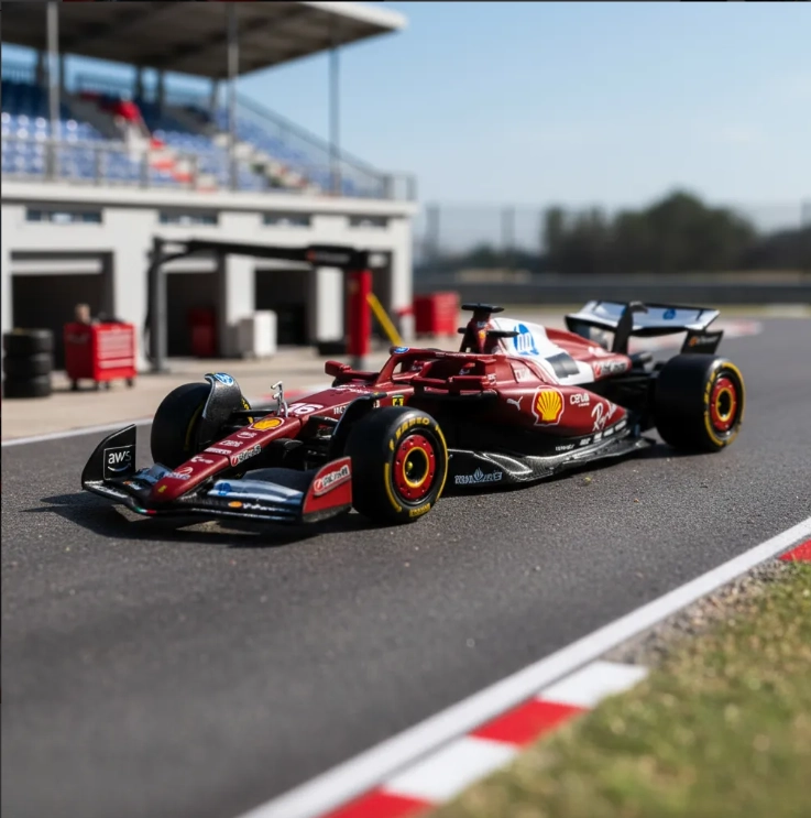 AUTO F1 FERRARI SF-25 2025 #16 LECLERC ESCALA 1:43 BBURAGO - 2