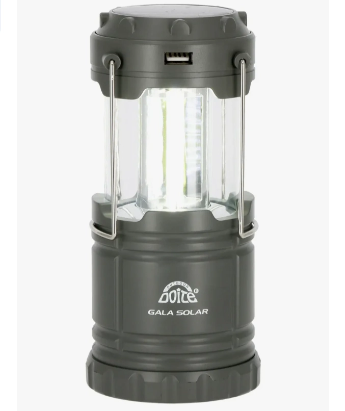 LAMPARA DE CAMPING GALAR SOLAR 250 LUMENES GRIS DOITE - 1