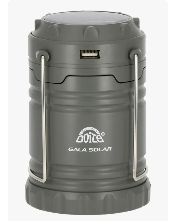 LAMPARA DE CAMPING GALAR SOLAR 250 LUMENES GRIS DOITE - 2
