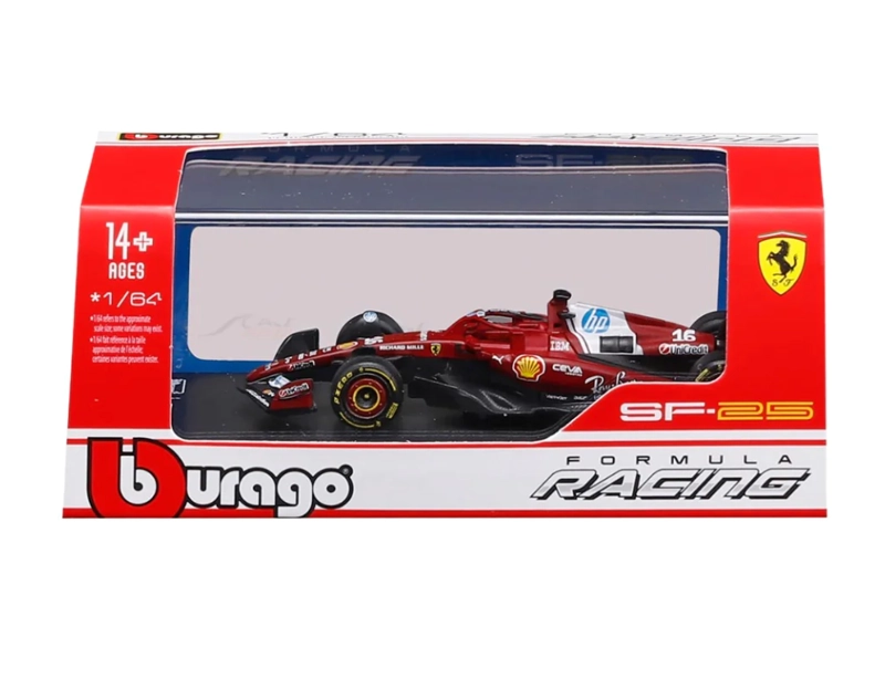 AUTO F1 FERRARI SF-25 2025 #16 LECLERC 1:43 BBURAGO DE LUJO - 3