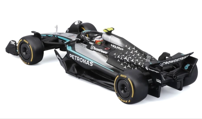 MERCEDES BENZ W16 #12 ANTONELLI 1/43 BURAGO ORIGINAL DE LUJO - 5