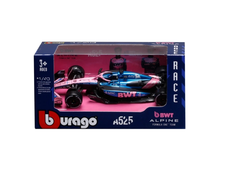 F1 BWT ALPINE A525 #10 GASLY ESCALA 1/43 BBURAGO ORIGINAL - 3