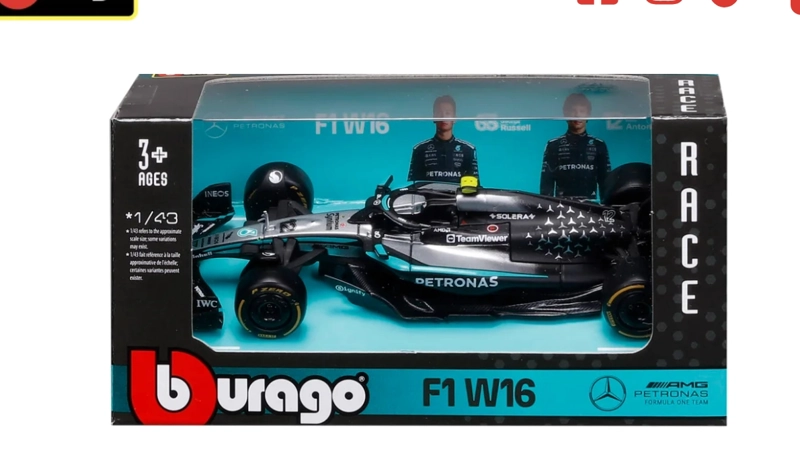 AUTO F1 MERCEDES BENZ W16 #12 ANTONELLI ESCALA 1/43 BBURAGO - 1