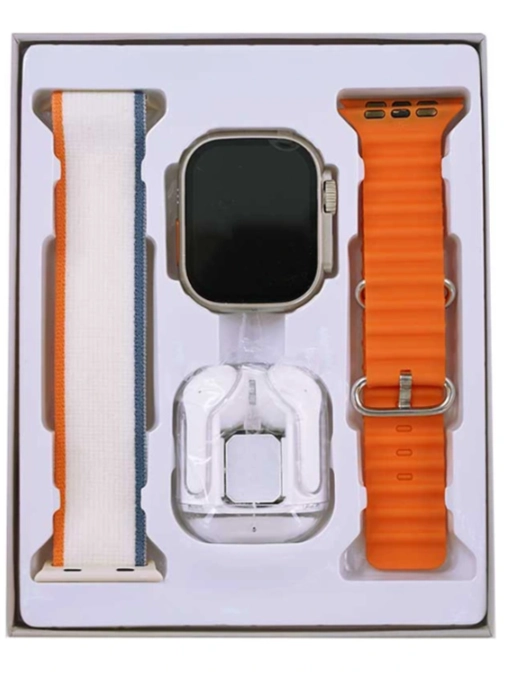 SMARTWATCH RELOJ OKPU D100 AMOLED + AUDIFONOS Y 2 CORREAS - 5