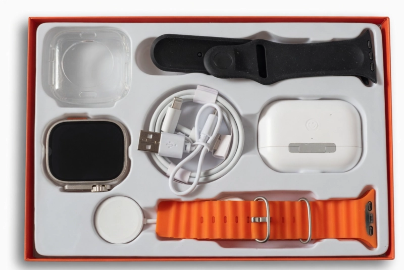 KIT SMARTWATCH X90 + AUDIFONOS INALAMBRICOS WATCH ULTRA - 2