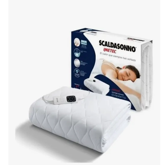 CALIENTACAMA SCALDASONNO MAXI ADAPTO 1 PLAZA Y 1/2 ALGODON - 1