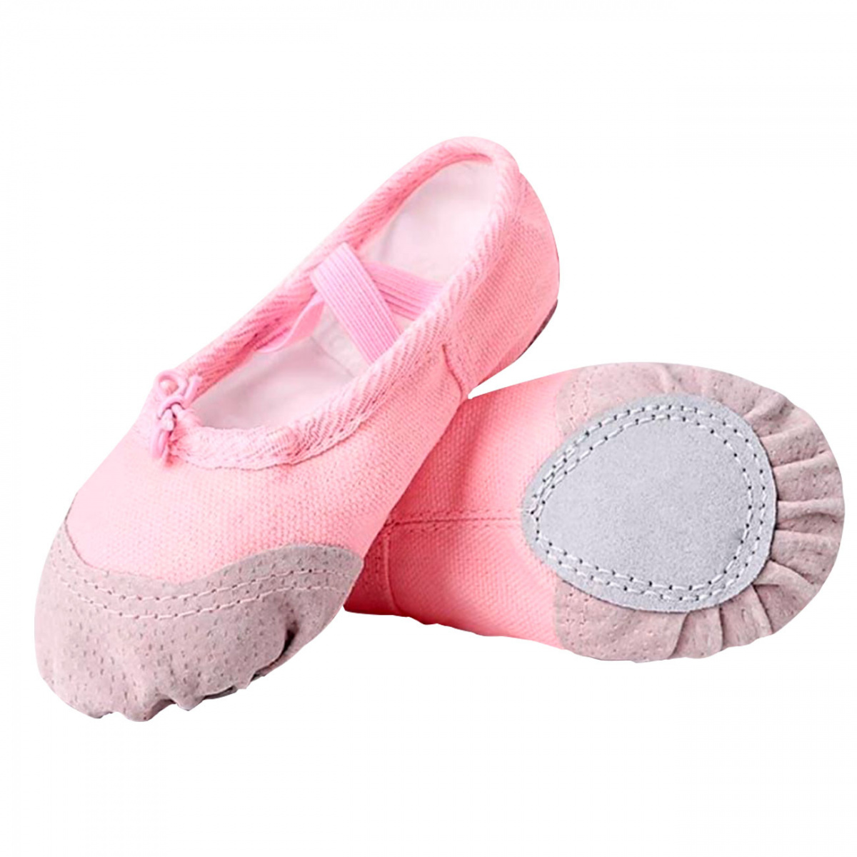 ZAPATILLAS MEDIA PUNTA LONA Y GAMUZA BALLET ROSA 7703 TALLA 38 - 2