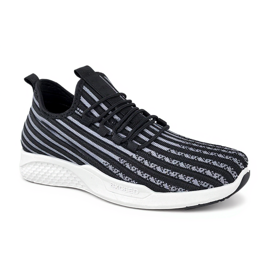 ZAPATILLAS HOMBRE DEPORTIVAS RUNNING GRIS 3204 RAYAS - 1