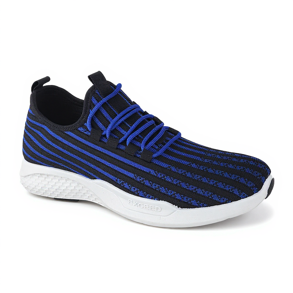 ZAPATILLAS DEPORTIVAS RUNNING EN COLOR NEGRO RAYAS AZULES 3203 TALLA 43 - 1