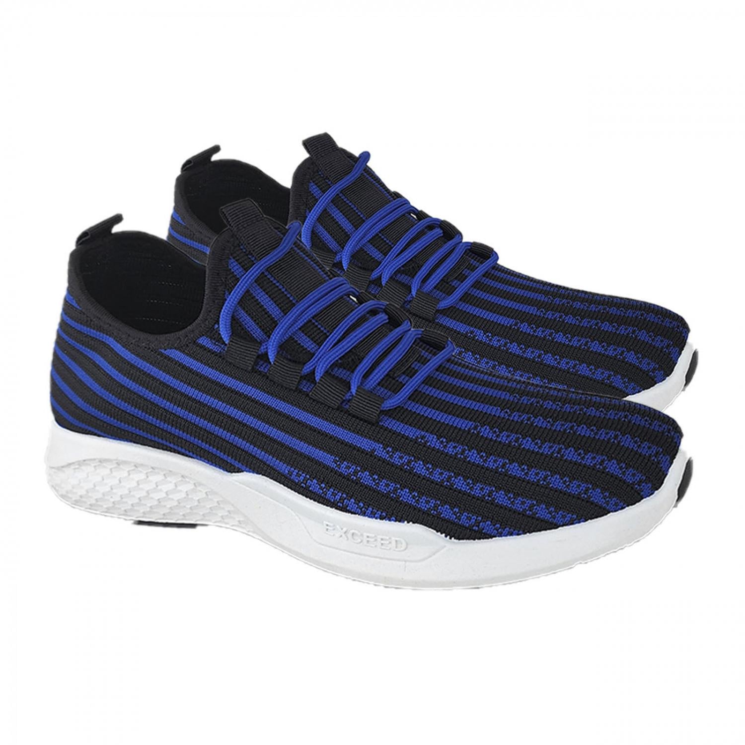 ZAPATILLAS DEPORTIVAS RUNNING EN COLOR NEGRO RAYAS AZULES 3203 TALLA 43 - 3