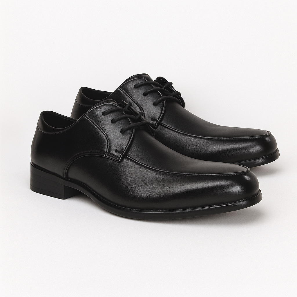 ZAPATO ESCOLAR NEGRO NIÑO CON CORDON 3220 TALLAS 26 A 37 - 2