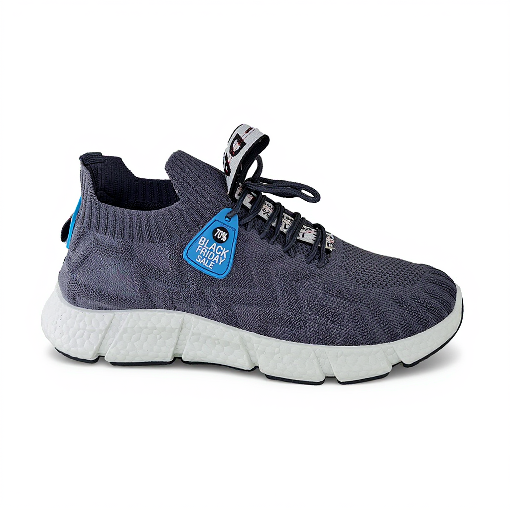 ZAPATILLAS HOMBRE DEPORTIVAS RUNNING GRIS 1085 LIGERA KING CÓMODA VARIEDAD - 1