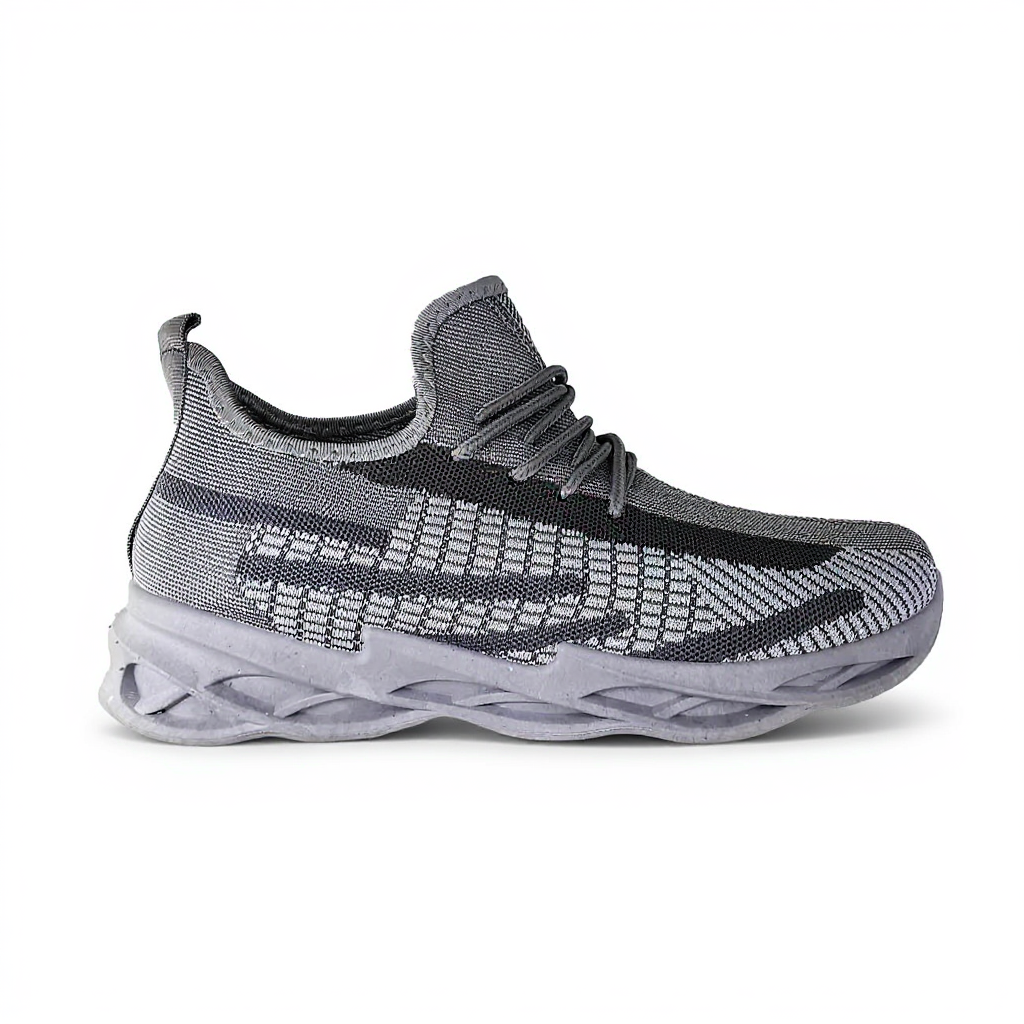 ZAPATILLAS HOMBRE GRIS 1066 DEPORTIVAS TRANSPIRABLE LIGERA - 1