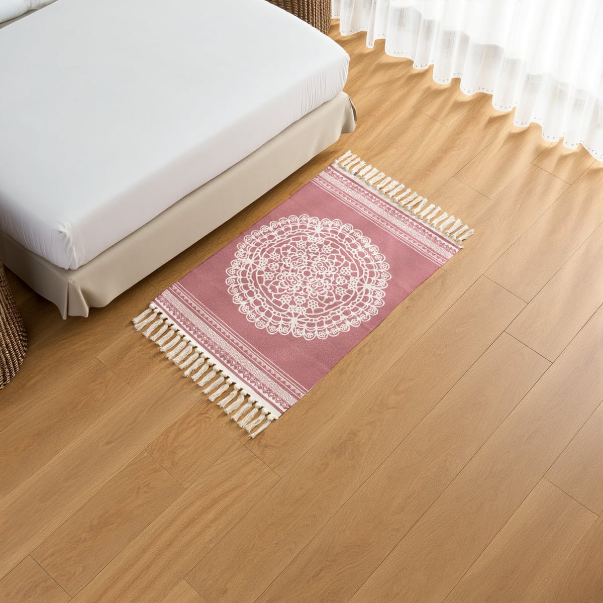 BAJADA DE CAMA 60X90CM ELEGANTE DE LINO 640 - 2