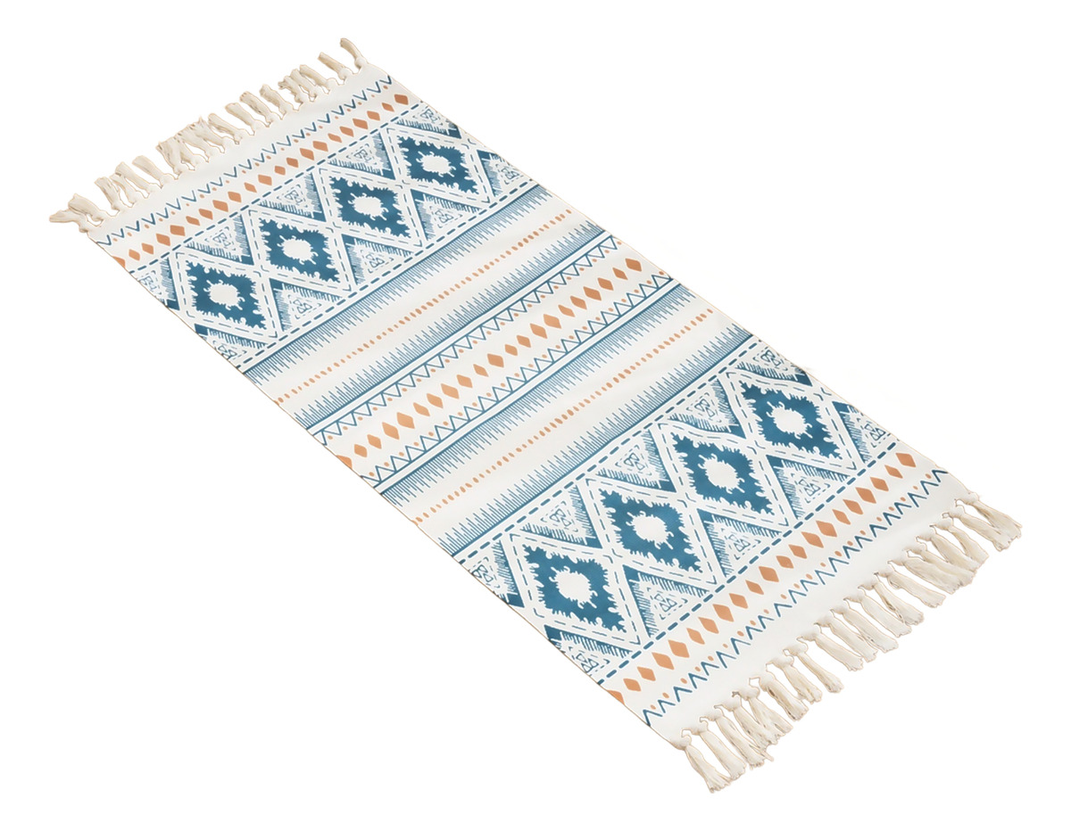 BAJADA DE CAMA 60X130CM DECORATIVA MULTICOLOR DE LINO 743 - 1