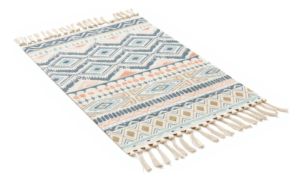 BAJADA DE CAMA 60X90CM LINO CON DISEÑO ÉTNICO 629 - 2