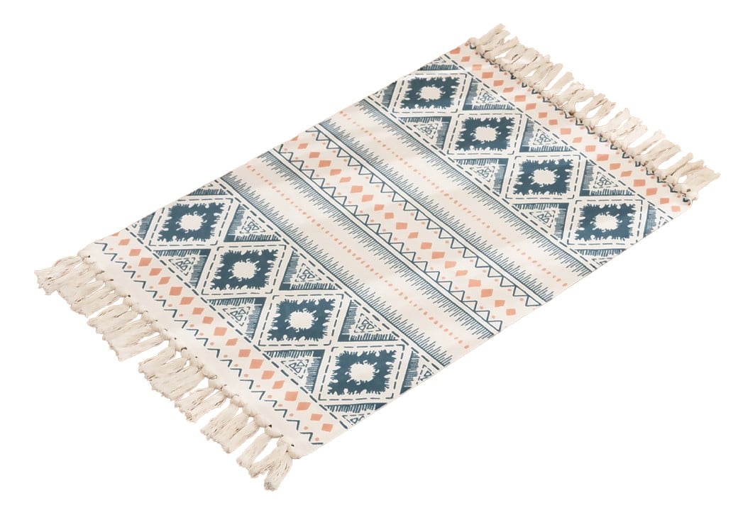BAJADA DE CAMA 60X90CM LINO CON DISEÑO ÉTNICO COLORIDO 739 - 2