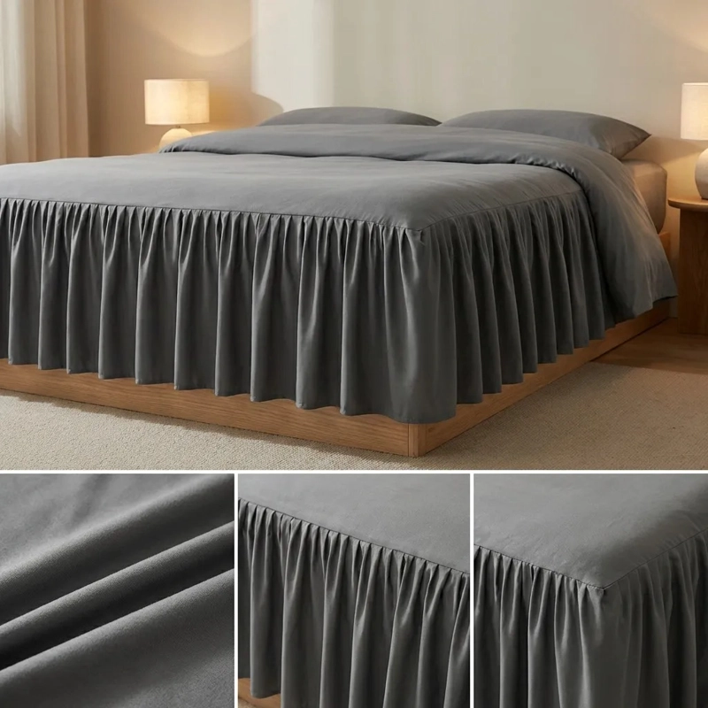 FALDON DE CAMA PREMIUM 1,5 PLAZAS GRIS - 3