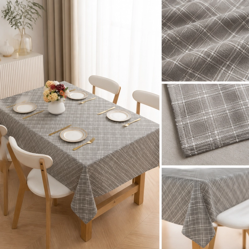 MANTEL GRIS RECTANGULAR 140X220 CM MODELO 848 - 2