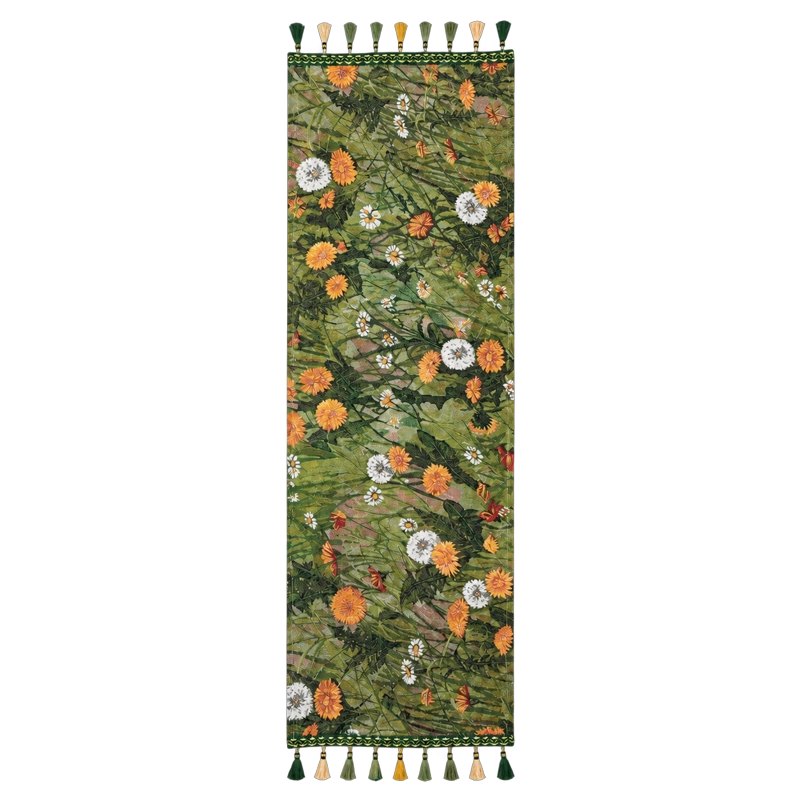 CAMINO DE MESA DE POLIE STER RECTANGULAR VERDE FLORAL ARMONIA 867 - 9