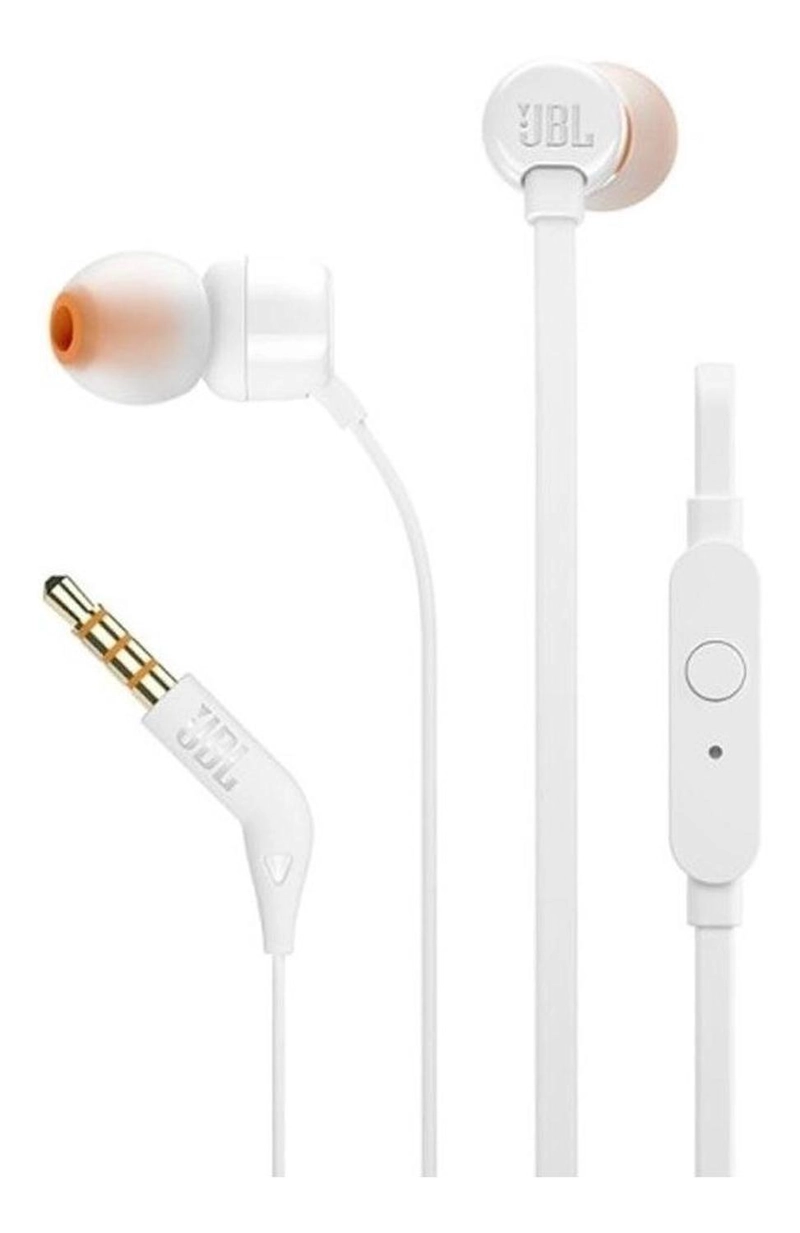 AUDÍFONOS JBL MANOS LIBRES T110 BLANCO - 3