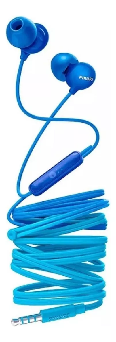 AUDÍFONOS PHILIPS MANOS LIBRES TAE1105 AZUL - 2