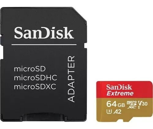 TARJETA DE MEMORIA SANDISK EXTREME CON ADAPTADOR SD 64GB - 3