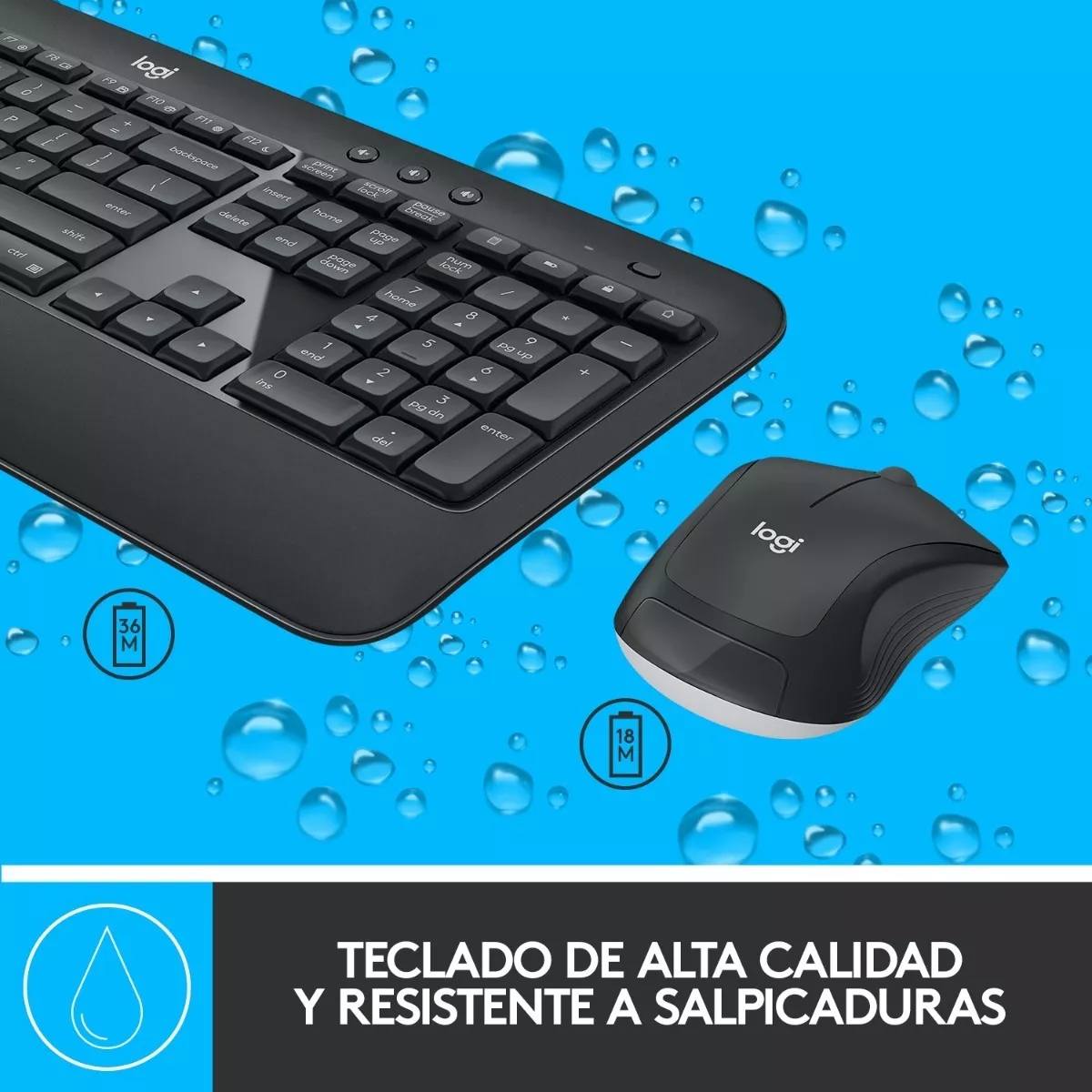 KIT DE TECLADO Y MOUSE INALÁMBRICO LOGITECH MK540 - 4