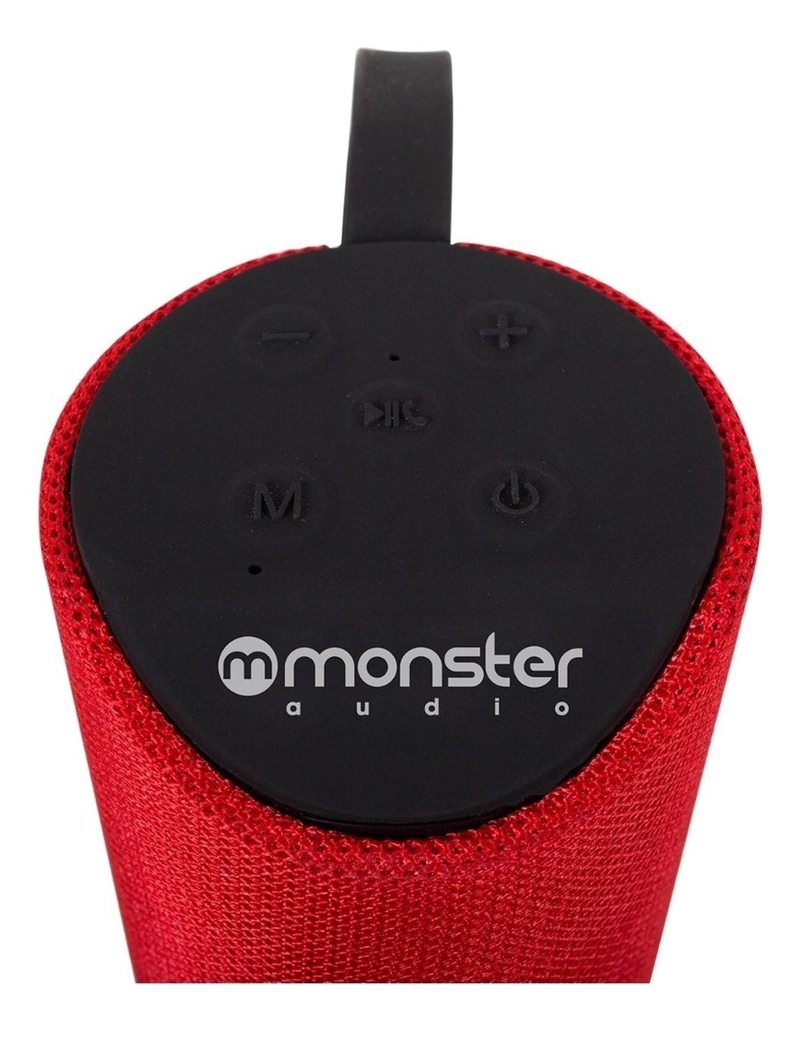 PARLANTE BLUETOOTH MONSTER AUDIO 450R ROJO - 4