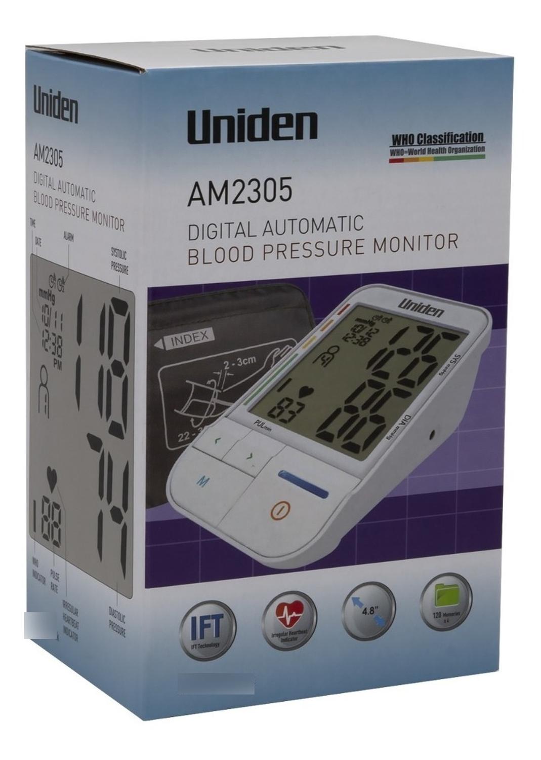 TENSIOMETRO UNIDEN AM-2305 MEDIDOR DE PRESION ARTERIAL - 4