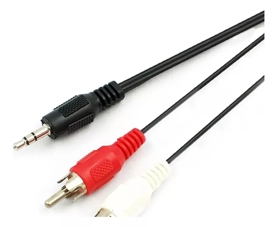 CABLE MINIPLUG A DOBLE RCA 1,8 MTS - 1