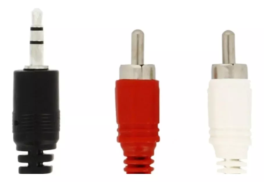 CABLE MINIPLUG A DOBLE RCA 1,8 MTS - 2