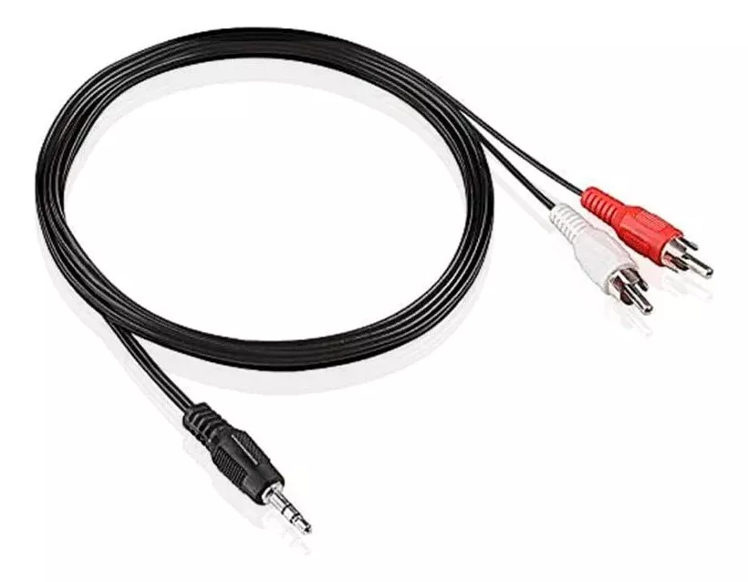 CABLE MINIPLUG A DOBLE RCA 1,8 MTS - 3