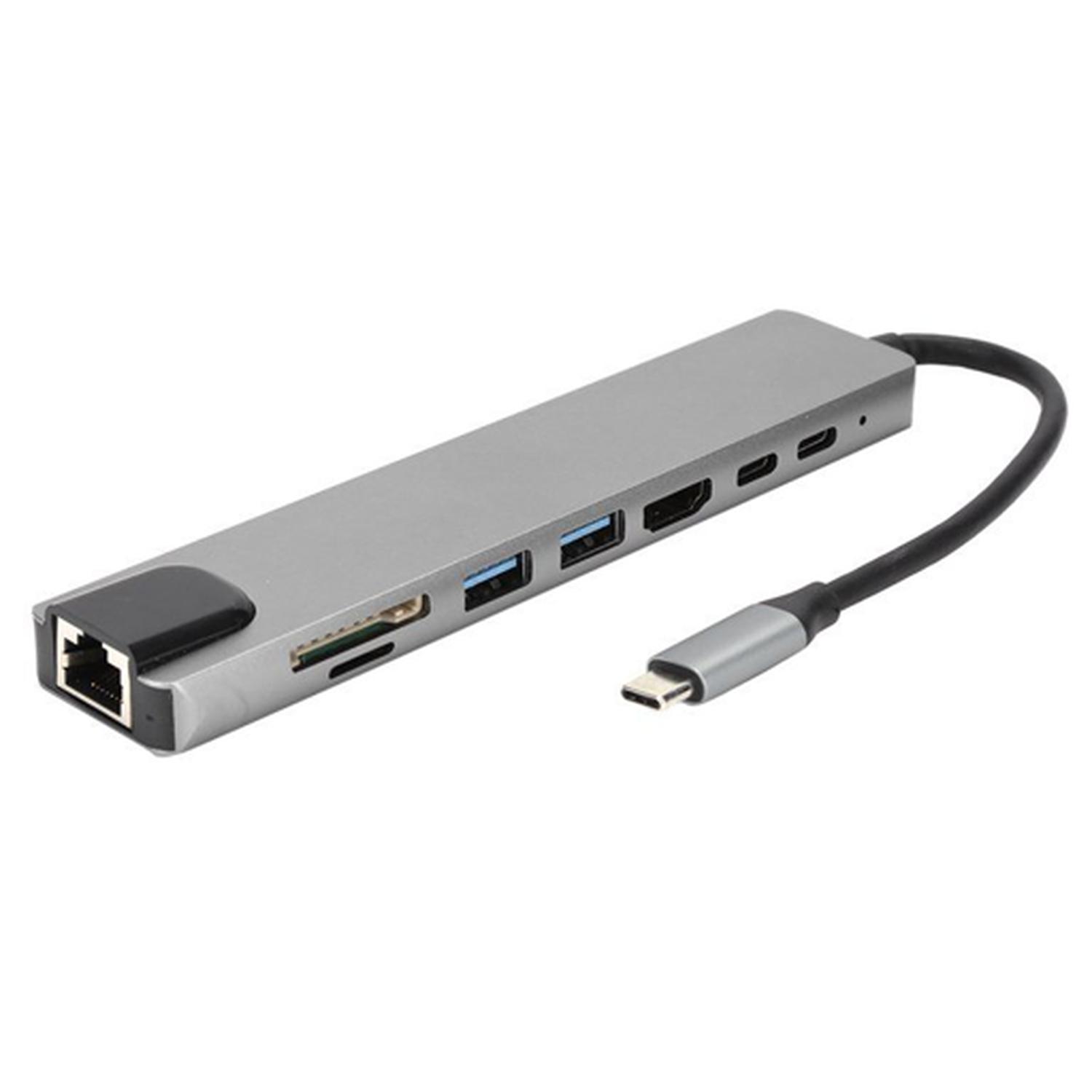 HUB ADAPTADOR 8 EN 1 USB-C PHILCO - 1